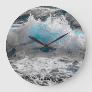 Ocean Sea Wave Round Wall Clock