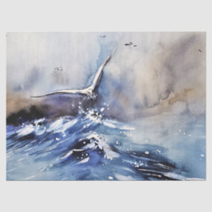 Ocean Seagull Decoupage Tissue Paper