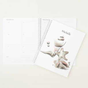 Ocean Seashells Beach Personalized Planner