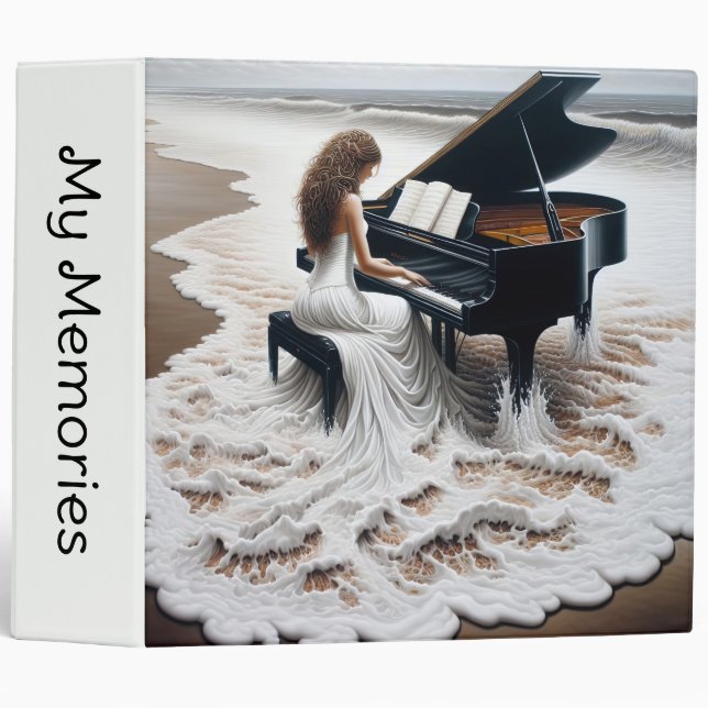 Ocean Seashore Pianist Binder (Front/Spine)