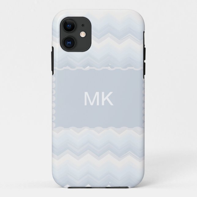 Ocean Shades Watercolor Chevron Case-Mate iPhone Case (Back)