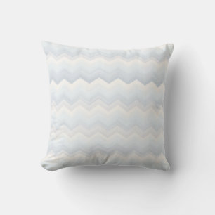 Ocean Shades Watercolor Chevron Throw Pillow