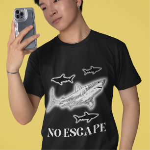 Ocean Shark No Escape Men's Graphic Tee