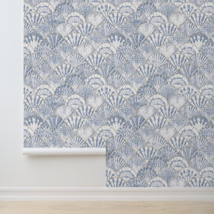 Ocean Shelfs Mermaid gold Wallpaper