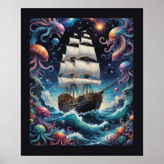 Ocean Ship Life Poster (Front)