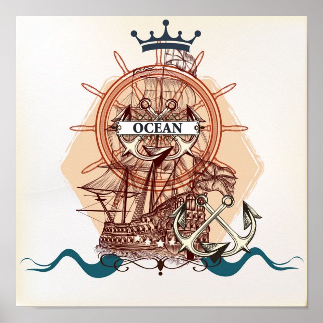 Ocean/Ship Poster (Front)