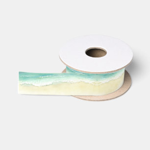 Ocean Shore   Beach  Satin Ribbon