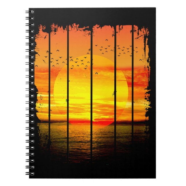 OCEAN SIMPLE SUNSET NOTEBOOK (Front)