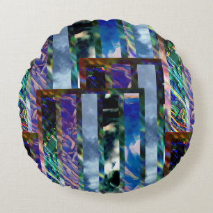 #OCEAN&SKY #THESURFINGMERMAID @ MAGHIE.ORG ROUND PILLOW