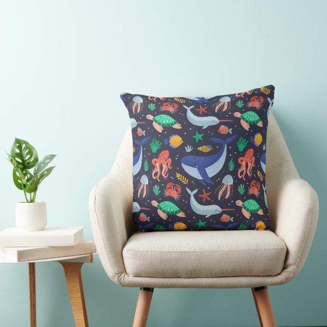 Ocean Sleep 20x20 Throw Pillow (Chair)