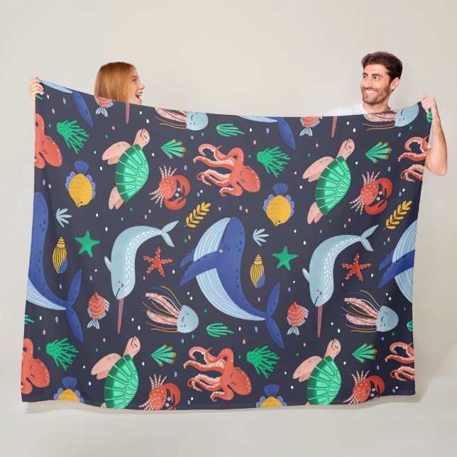 Ocean Sleep 60x80 Fleece Blanket (In Situ)