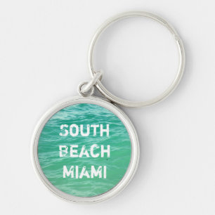 Ocean, South Beach Miami Keychain
