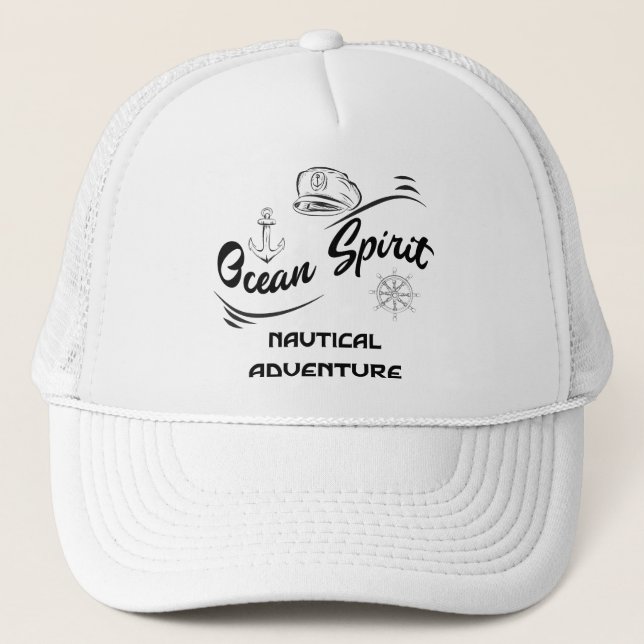 Ocean Spirit Nautical Adventure Hat (Front)
