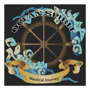 Ocean Spirit Nautical Journey Theme Poster