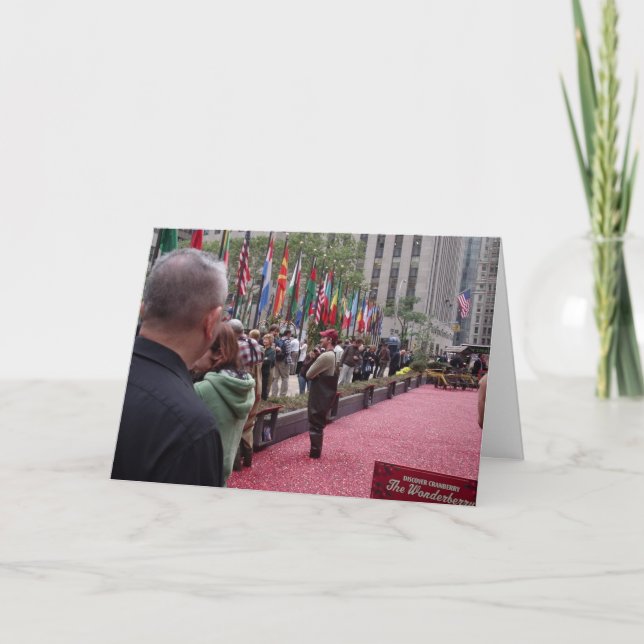 Ocean spray commercial filming holiday card (Front)