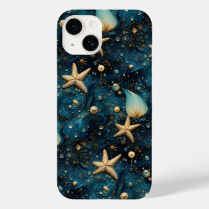Ocean Starfish Pattern iPhone 14 Case
