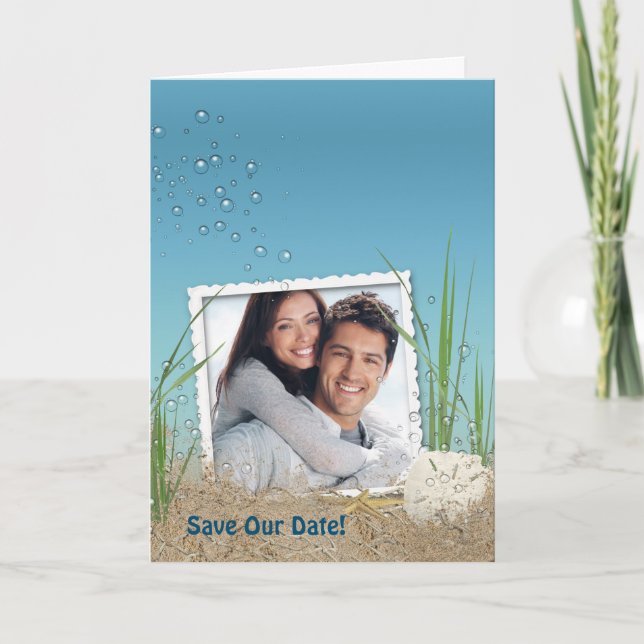 Ocean Starfish Save the Date Announcement (Front)
