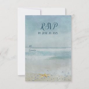 ocean starfish with net RSVP card
