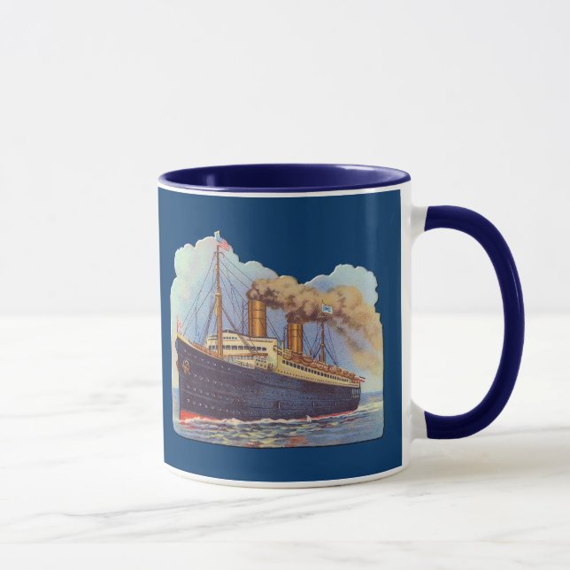 Ocean Steam Liner Ship Mug (Right)
