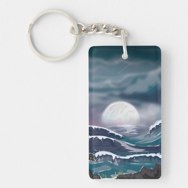 Ocean Storm Keychain (Front)