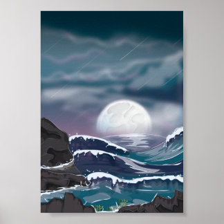 Ocean Storm Poster