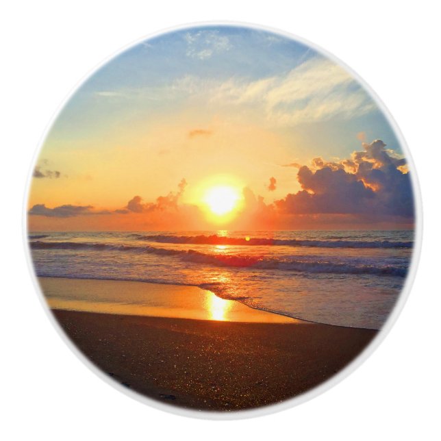 Ocean Sun Ceramic Knob (Front)
