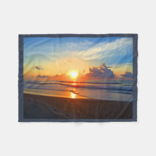 Ocean Sun Fleece Blanket