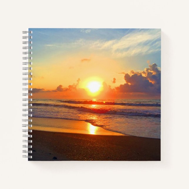Ocean Sun  Notebook (Front)