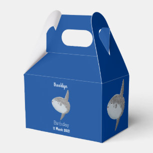 Ocean sunfish mola mola cute cartoon favor box