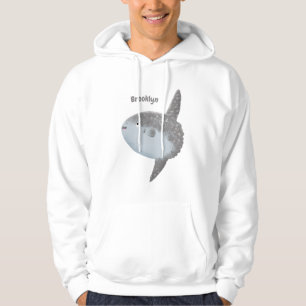 Ocean sunfish mola mola cute cartoon  hoodie