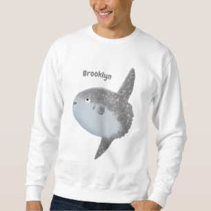 Ocean sunfish mola mola cute cartoon sweatshirt