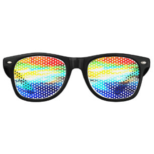 Ocean Sunrise Artistic Colourful Unique Retro Sunglasses