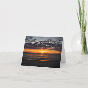 Ocean Sunrise Avec Carte Message Sympathique