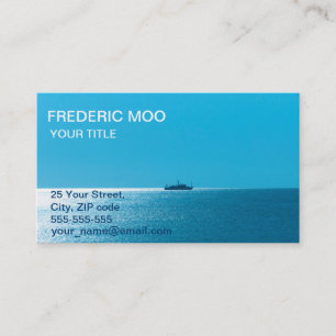 Ocean sunrise business card