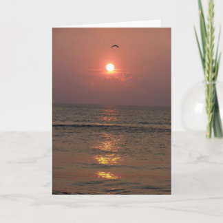 Ocean Sunrise Card