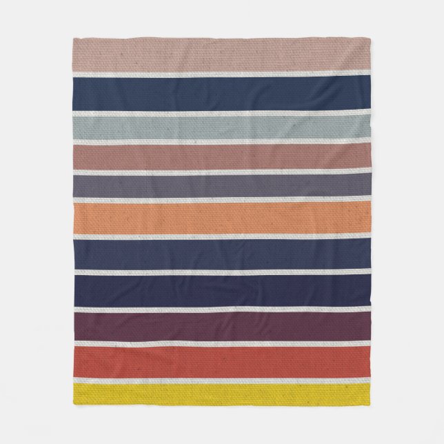 Ocean Sunrise Colours Canvas Fleece Blanket (Front)