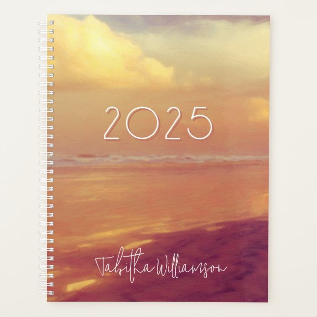 Ocean Sunrise Painting Planner (Front)