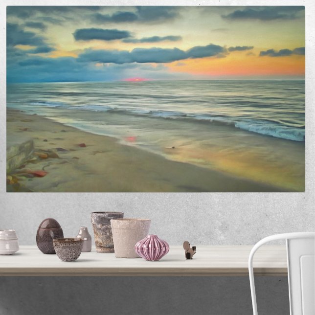 Ocean Sunset 0735 Art Print (Creator Uploaded)