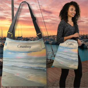 Ocean Sunset 0735 Crossbody Bag
