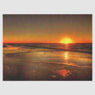 Ocean Sunset Beautiful Background Decoupage Tissue Paper