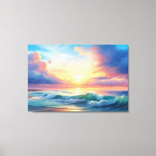 Ocean Sunset Canvas Print