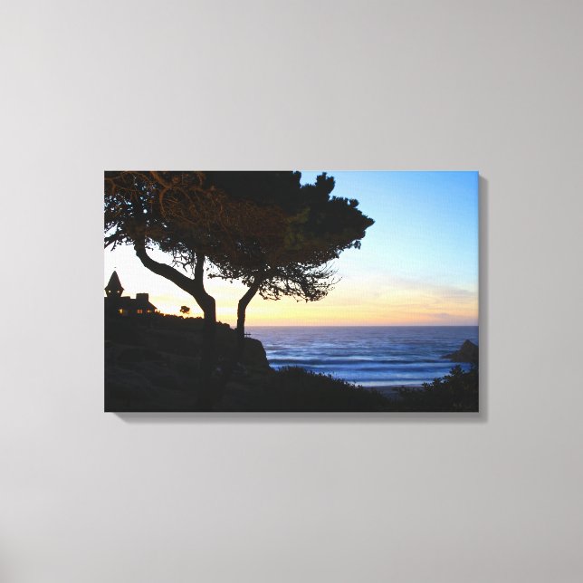 Ocean Sunset Canvas Print (Front)