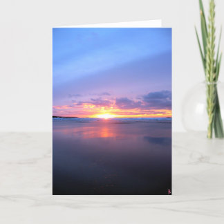 Ocean Sunset Card