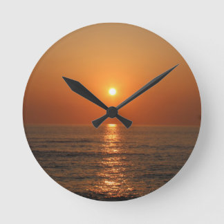 Ocean Sunset Clock