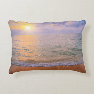 Ocean Sunset Decorative Pillow
