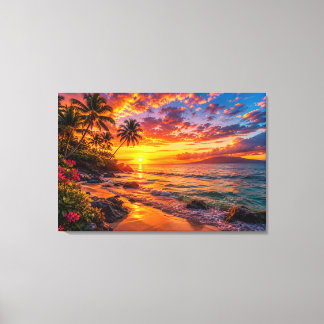 Ocean Sunset Escape Canvas Print