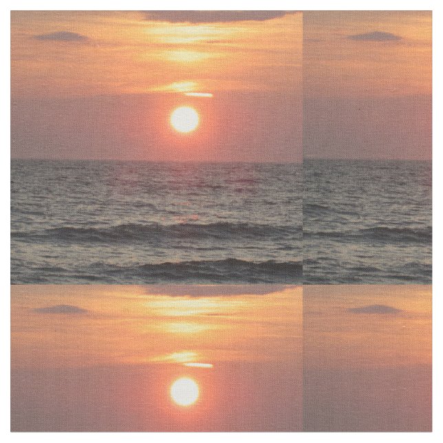 Ocean Sunset Fabric (Close Up)