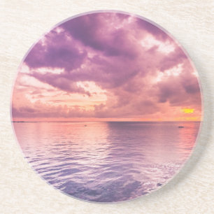 Ocean Sunset Inspirational Coaster