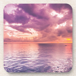 Ocean Sunset Inspirational Coaster