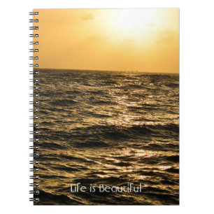 Ocean Sunset Kauai (my photography) Notebook
